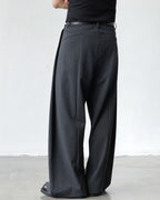 Refined Wool Pleated Trousers