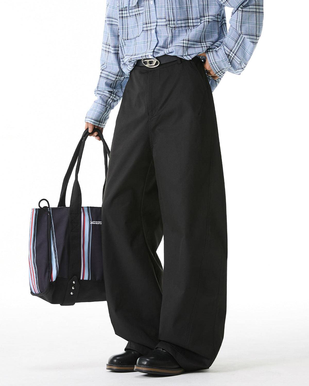 The Divide Pleat Panel Trousers