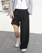 The Airlume Draped Straight Trousers