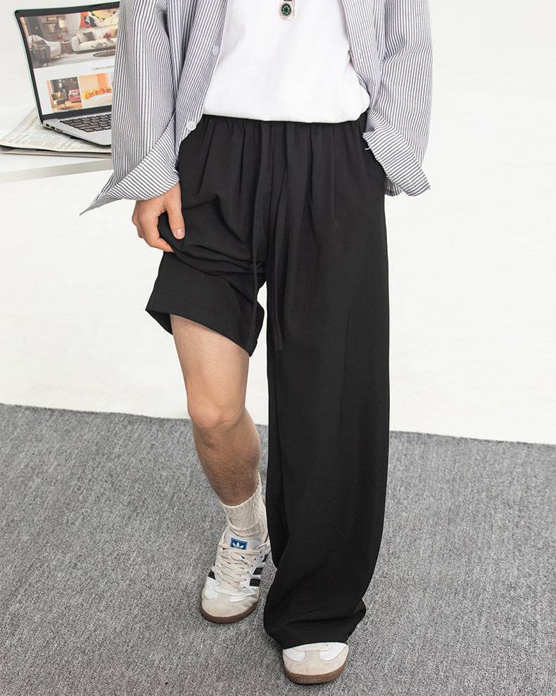 The Airlume Draped Straight Trousers