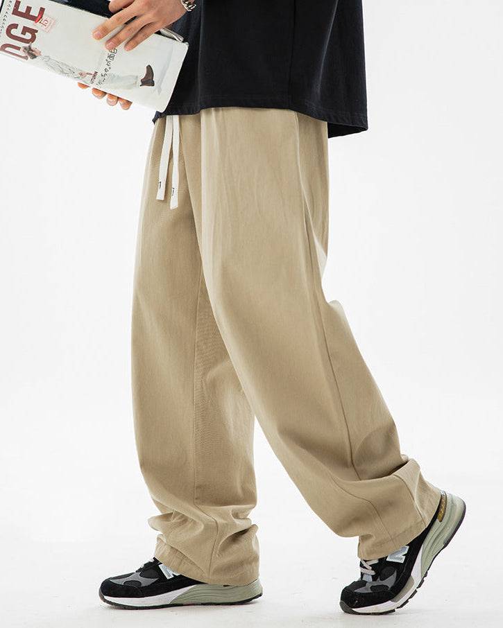 The Drift Pleated Cotton Trousers
