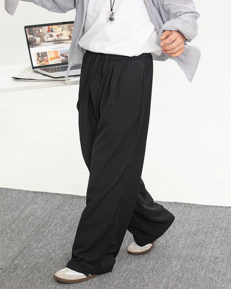 The Airlume Draped Straight Trousers