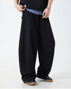 The Split-Stitch Textured Casual Pants