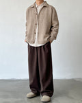 Clean Fit Drape Pleated Trousers