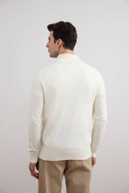 Off-White Classic Zip-Up Cardigan - Tour&Tate