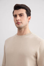 Beige Crewneck Sweater - Tour&Tate