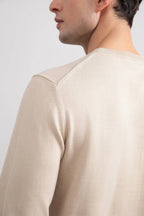Beige Crewneck Sweater - Tour&Tate