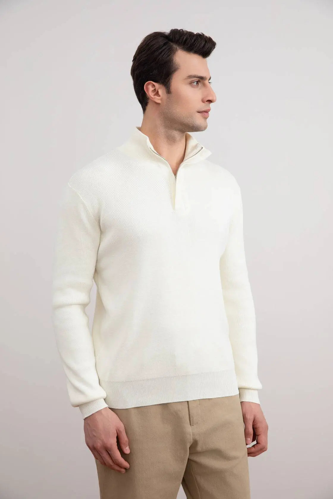 Panama Half-Zip Mock Neck Sweater - Tour&Tate