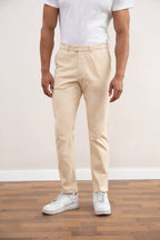 Beige Straight-Fit Winter Pants - Tour&Tate
