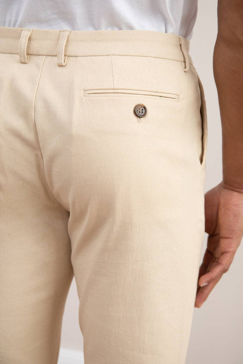 Beige Straight-Fit Winter Pants - Tour&Tate