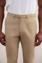 Tan Straight-Fit Winter Pants - Tour&Tate