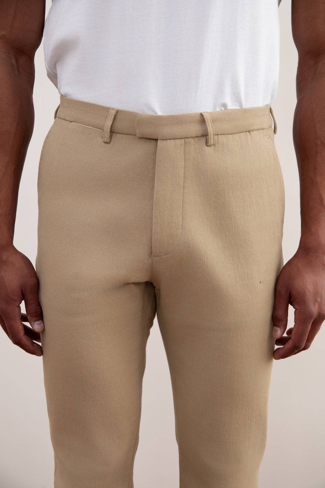 Tan Straight-Fit Winter Pants - Tour&Tate