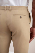 Tan Straight-Fit Winter Pants - Tour&Tate