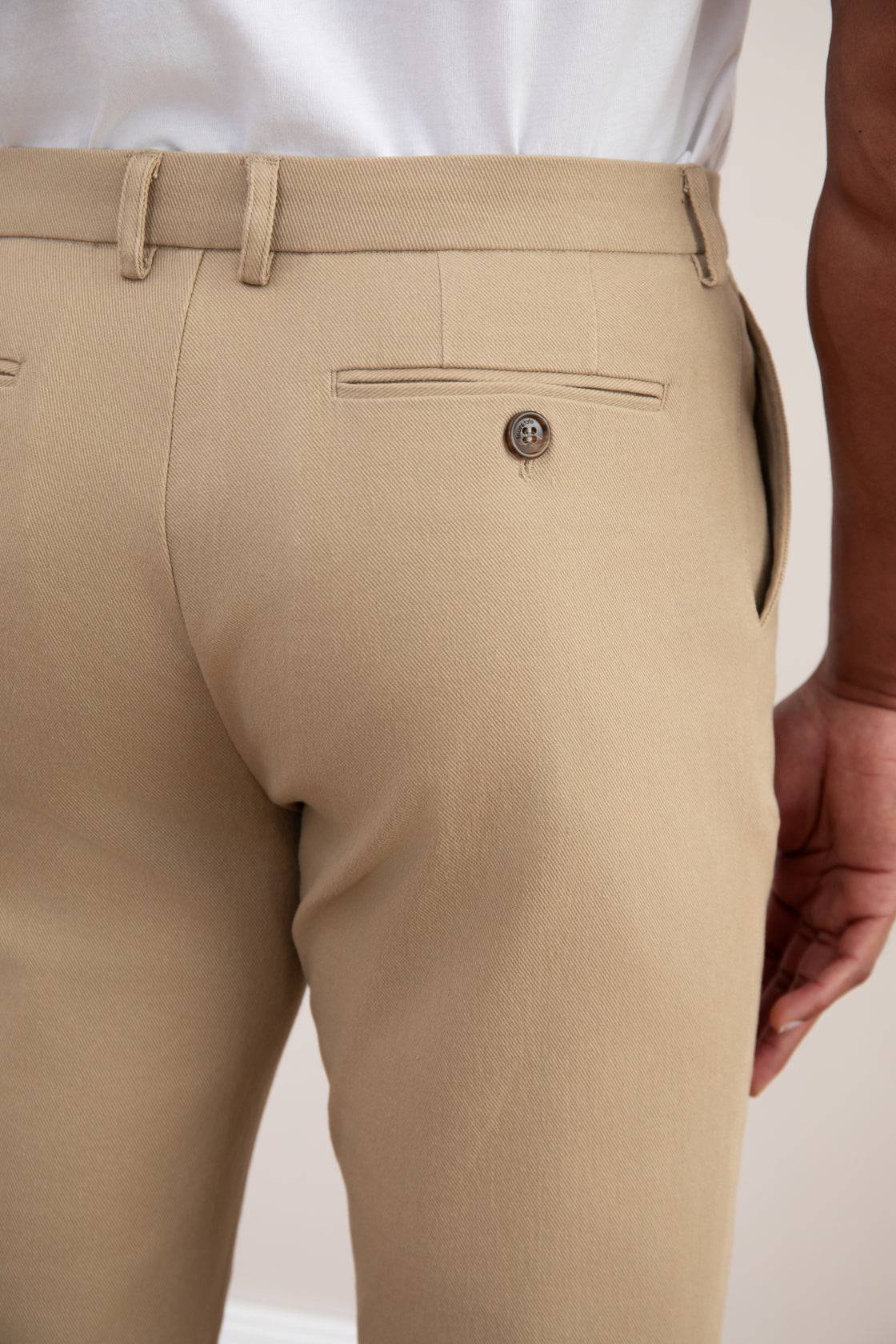 Tan Straight-Fit Winter Pants - Tour&Tate