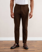 Dark Brown Straight-Fit Winter Pants - Tour&Tate