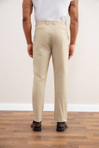 Beige Straight-Fit Chino - Tour&Tate
