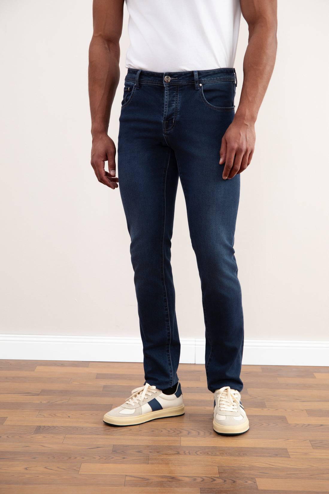Navy Wash Slim-fit Jeans - Tour&Tate