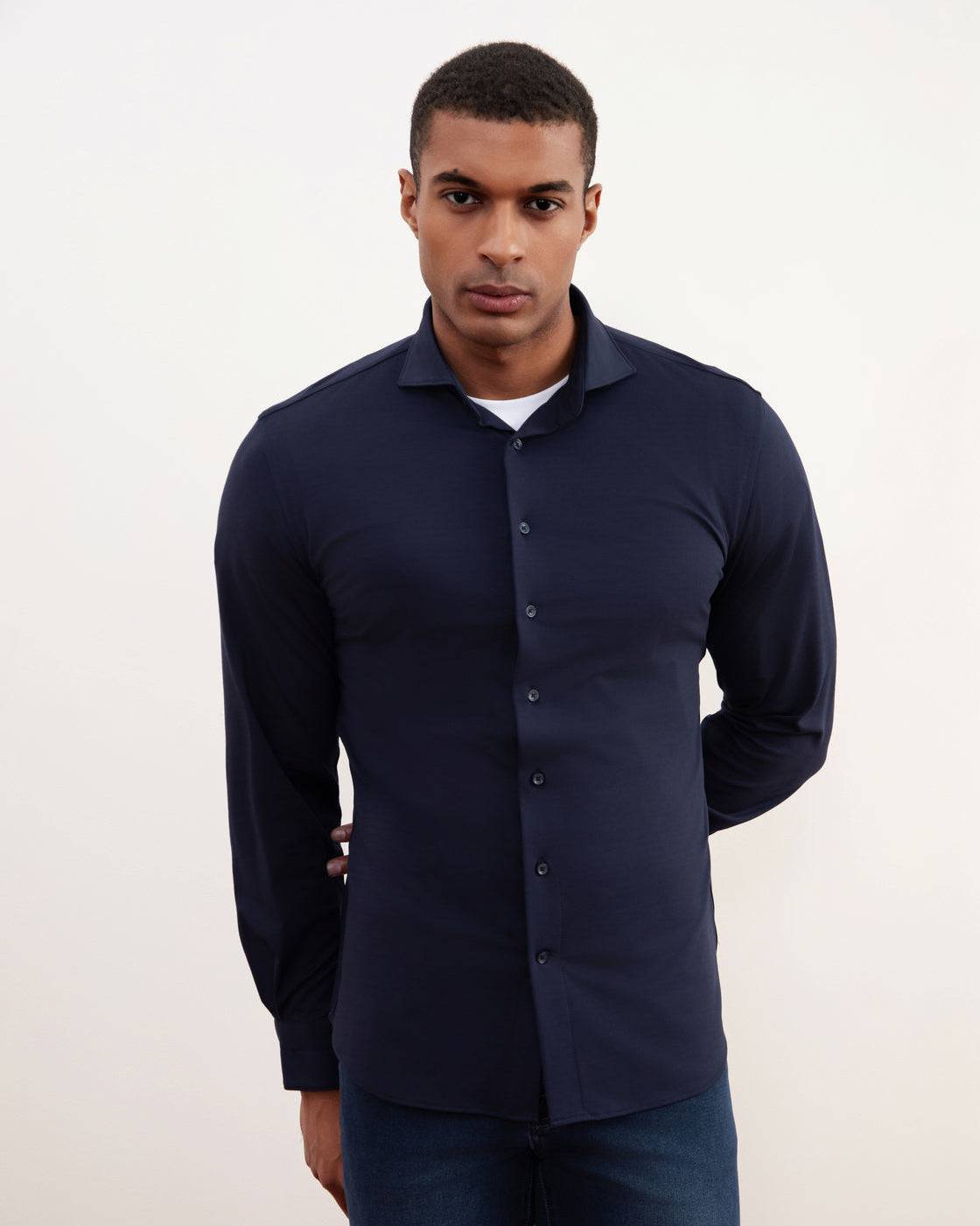 Navy Comfort Shirt - Tour&Tate