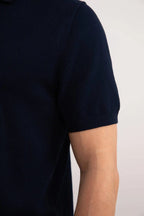 Navy Open Polo T-shirt - Tour&Tate