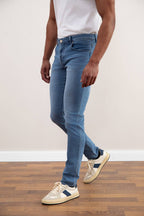 Light Blue Wash Slim-fit Jeans - Tour&Tate