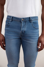 Light Blue Wash Slim-fit Jeans - Tour&Tate