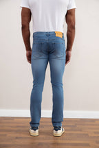 Light Blue Wash Slim-fit Jeans - Tour&Tate