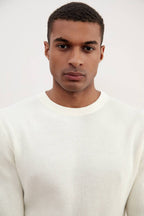 Off-White Crewneck Malfilé English Rib Sweater - Tour&Tate