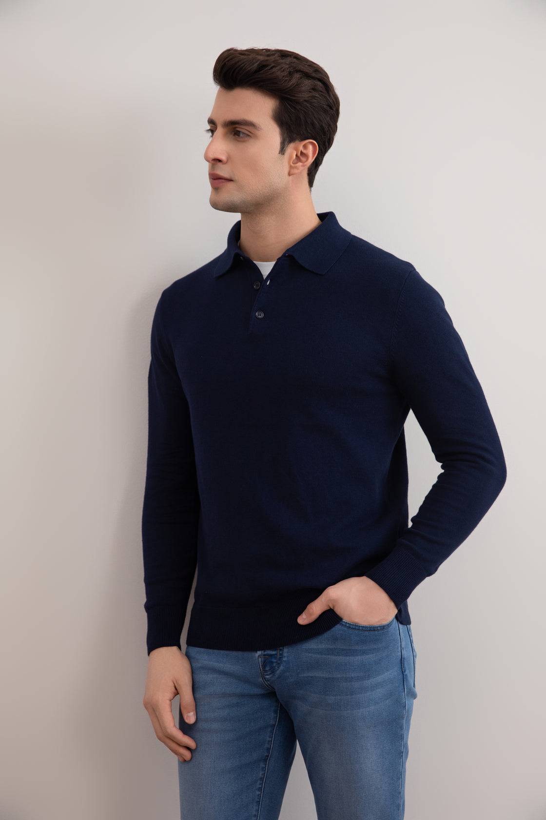 Navy Classic Polo Shirt - Tour&Tate