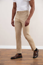Tan Straight-Fit Chino - Tour&Tate