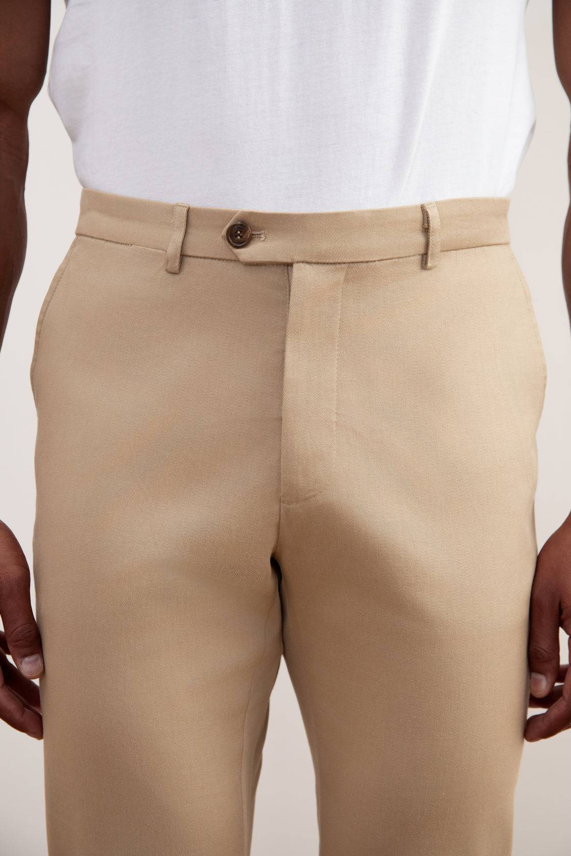 Tan Straight-Fit Chino - Tour&Tate