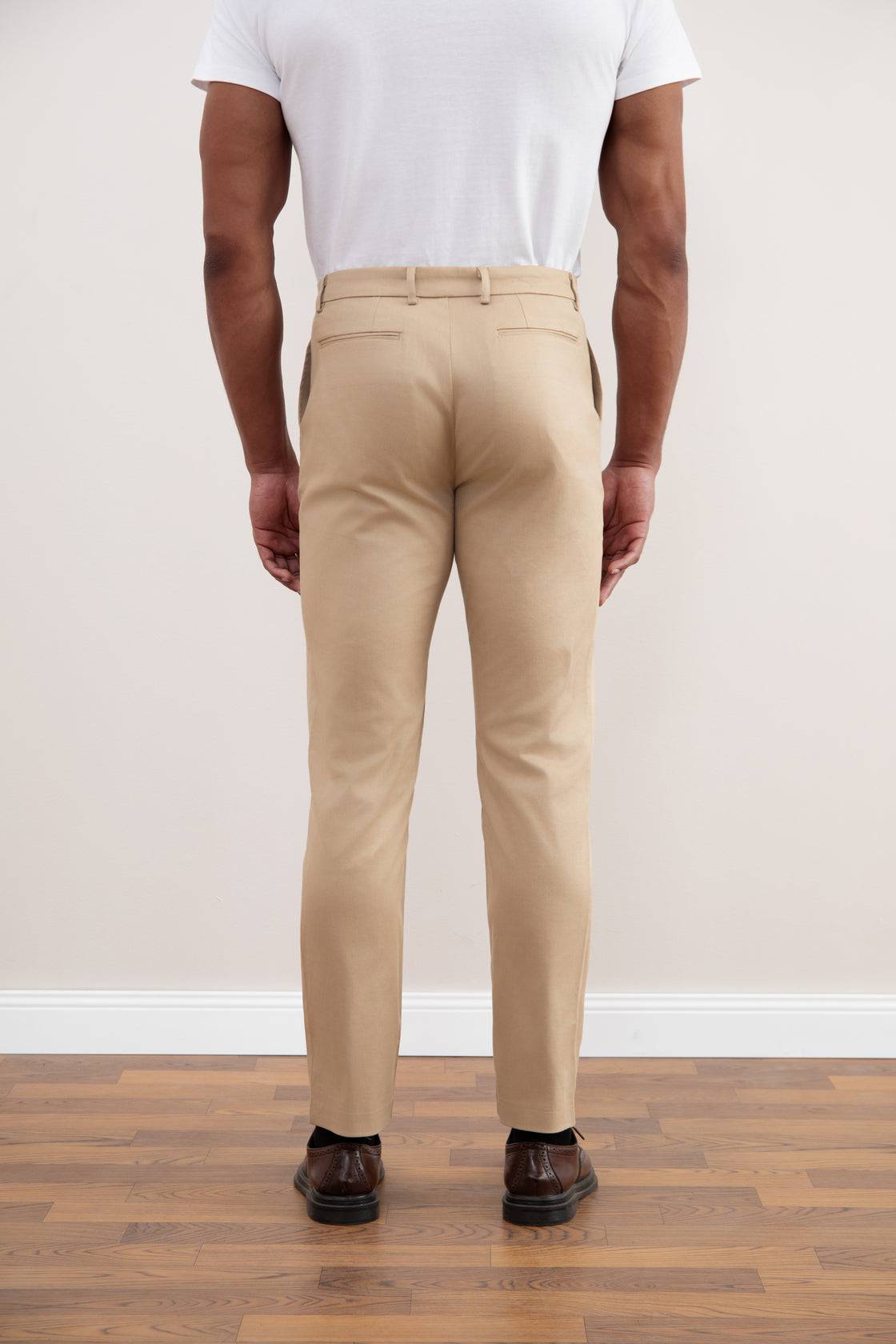 Tan Straight-Fit Chino - Tour&Tate