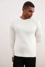 Off-White Crewneck Sweater - Tour&Tate