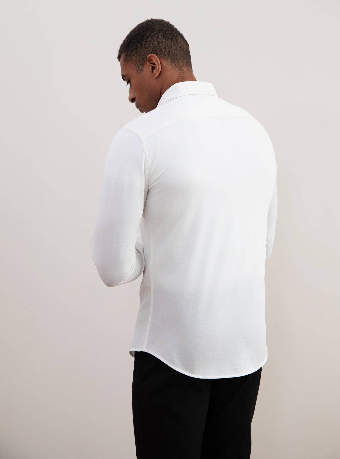 Off-White Cotton-Piqué Shirt - Tour&Tate