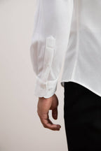 Off-White Cotton-Piqué Shirt - Tour&Tate