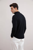 Black Half-Zip Sweater - Tour&Tate