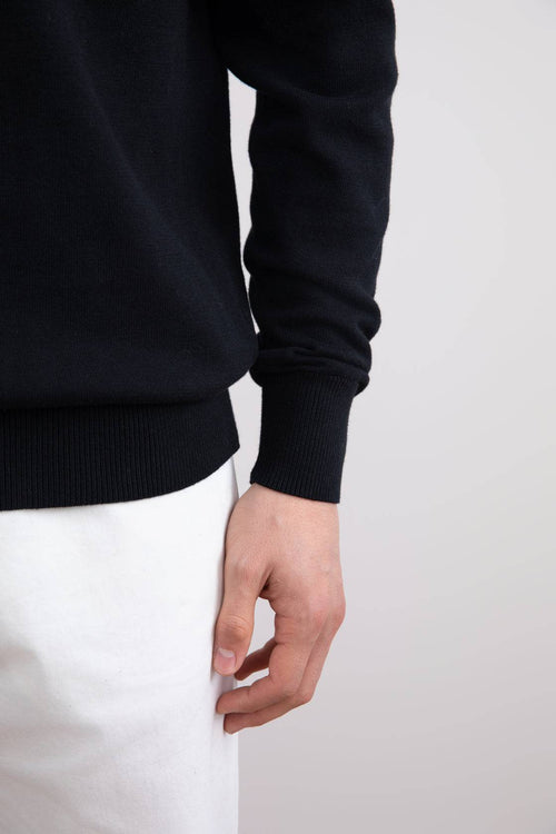 Black Crewneck Sweater - Tour&Tate
