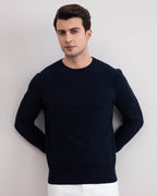 Navy 18mil Crewneck Sweater - Tour&Tate
