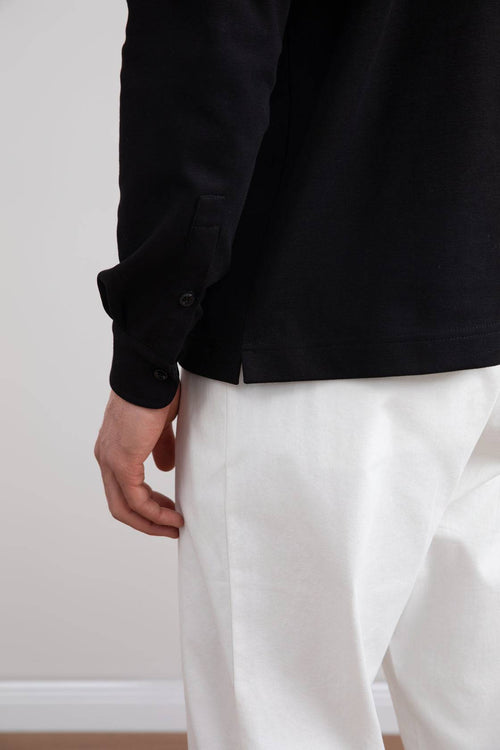 Black Jersey Polo Shirt - Tour&Tate