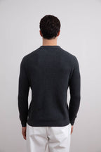 Charcoal English Rib Polo Shirt - Tour&Tate