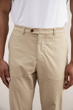 Beige Straight-Fit Chino - Tour&Tate