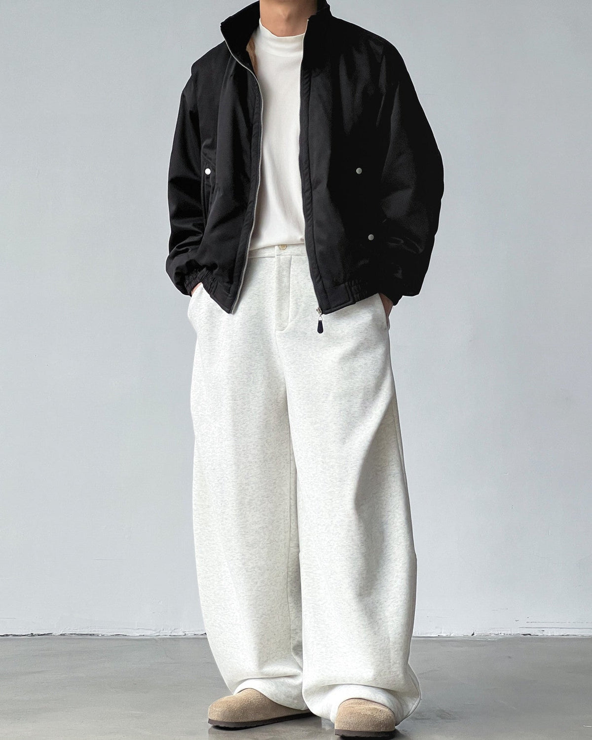 Cotton Fleece Wide Sweat Pant