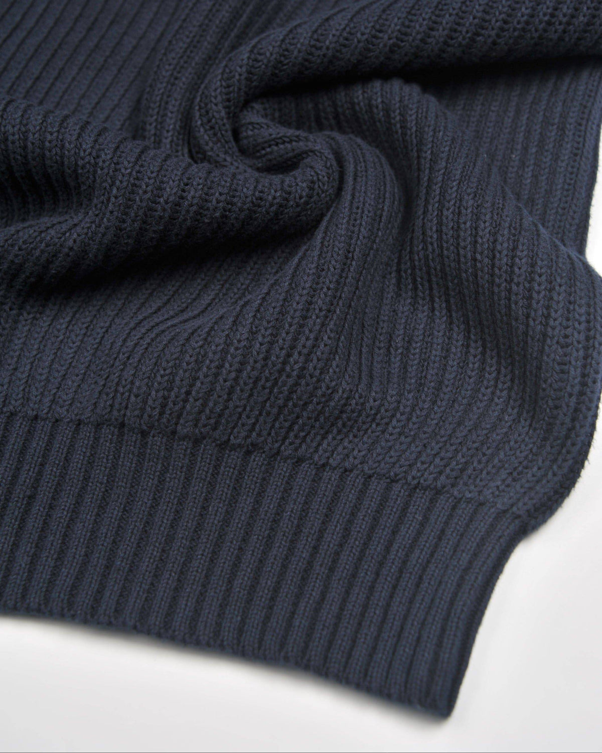 Navy English Rib Crewneck - Tour&Tate