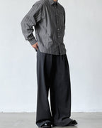 Refined Wool Pleated Trousers