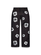 Baggy Cotton Wreath Denim Jeans