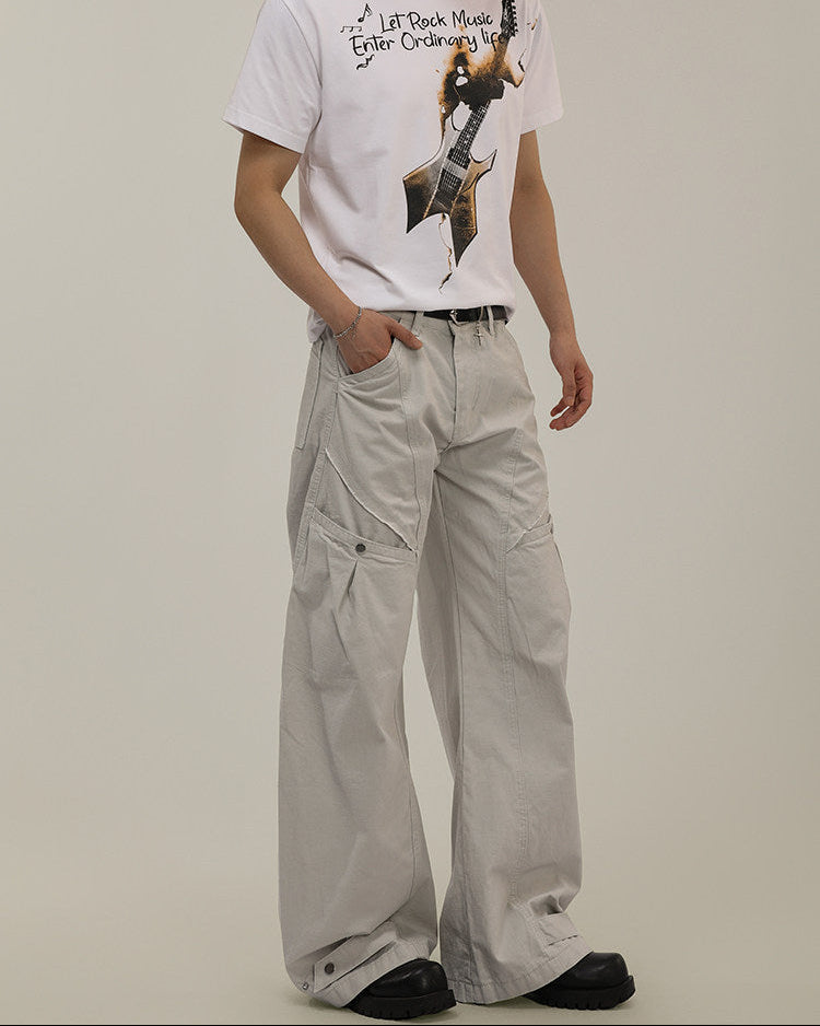 Cotton Twill Utility Cargo Pants