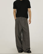 Vintage Pleated Wide-Leg Trousers