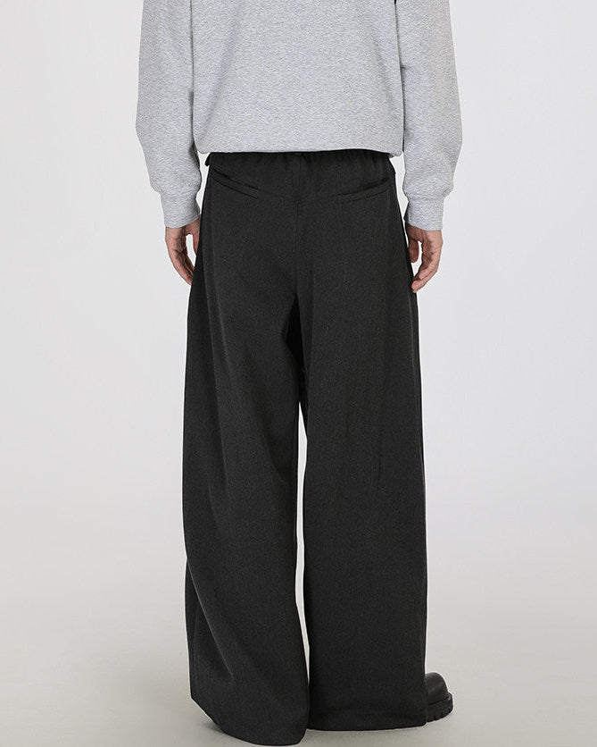 Modern Drape Wool-Blend Trousers