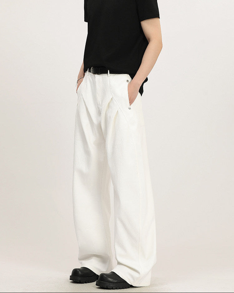 Essential Cotton Wide-Leg Pants