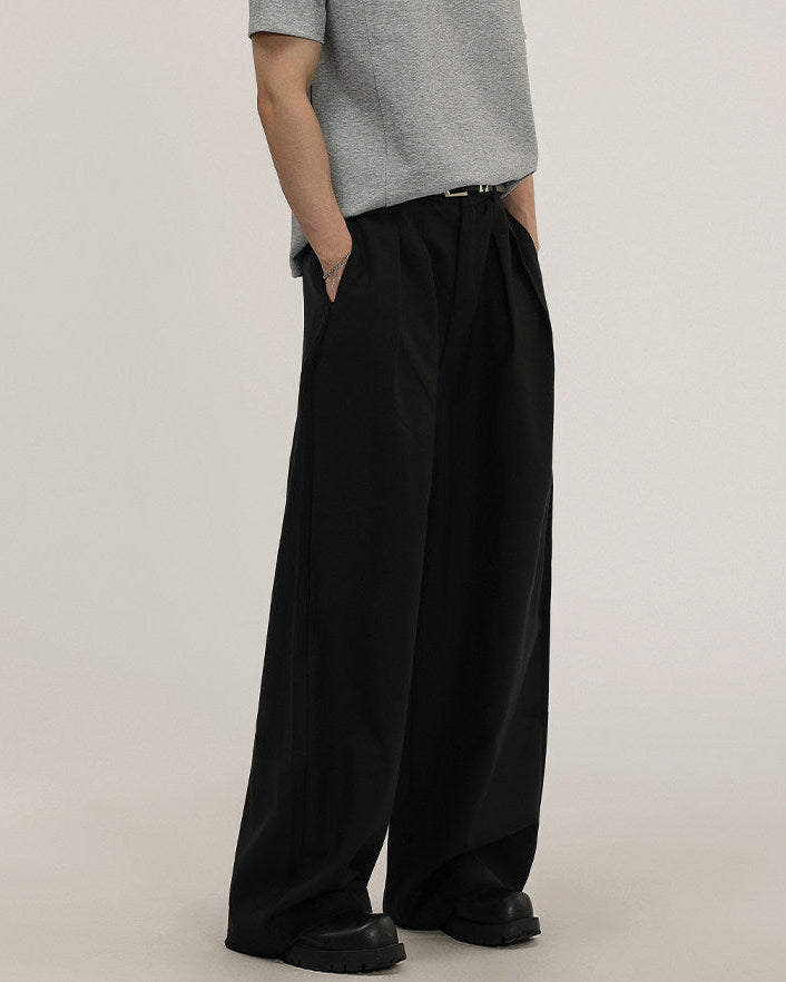 Modern Wool Blend Trousers