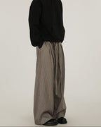 Checkered Wide Leg Trousers